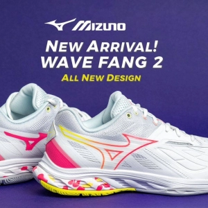 Giày cầu lông Mizuno Wave Fang 2 - Trắng Hồng (Mã JP)