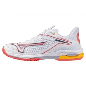 Giày Pickleball Mizuno Wave Exceed Tour 6 Ac - Trắng đỏ chính hãng (61GA247174)