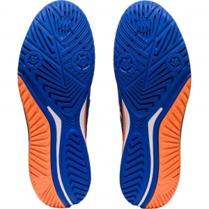 Giày Tennis Asics Gel Resolution 9 Steel Blue/Orange chính hãng (1041A384.960)