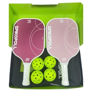 Set vợt Pickleball Spikopoll SPI New - Đỏ hồng chính hãng