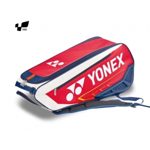 Túi cầu lông Yonex BA02326EX - Đỏ trắng gia công