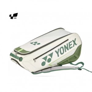 Túi cầu lông Yonex BA02326EX - Trắng xanh gia công
