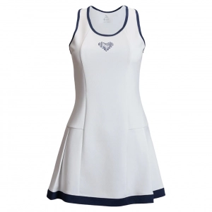 Váy liền Pickleball Kamito Heart 2 KMVH250250 - Trắng chính hãng