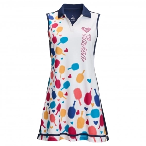 Váy Pickleball Kamito Heart KMVH250157 - Trắng Navy chính hãng
