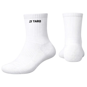 Vớ cầu lông Taro Basic TTR01-2601 Lửng - Trắng chính hãng