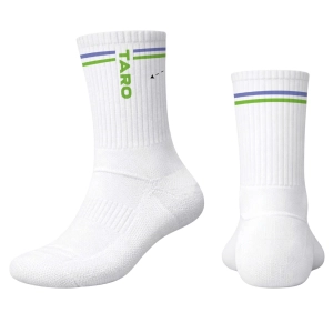 Vớ cầu lông Taro Line TTR03-2601 Dài - Trắng xanh chuối chính hãng