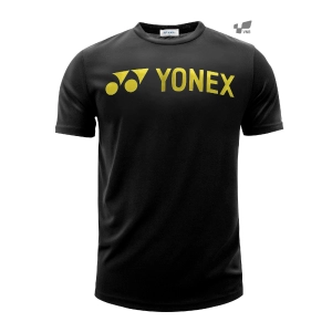 Áo cầu lông Yonex RM 1007 đen chữ vàng chính hãng