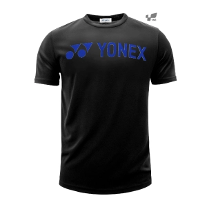 Áo cầu lông Yonex RM 1007 đen chữ xanh đậm chính hãng
