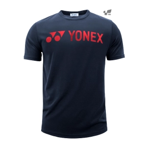 Áo cầu lông Yonex RM 1007 xanh navy chữ đỏ chính hãng