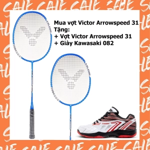 Combo mua vợt cầu lông Victor Arrowspeed 31 tặng Arrowspeed 31   giày Kawasaki 082