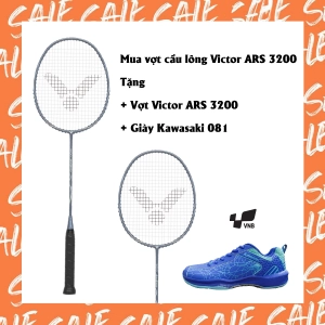 Combo mua vợt cầu lông Victor ARS 3200 tặng vợt Victor ARS 3200   giày Kawasaki 081