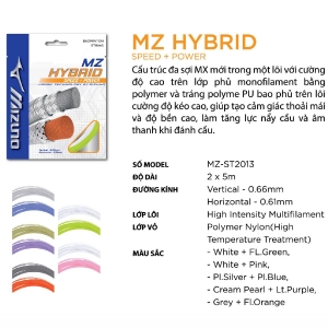 Dây cước căng vợt cầu lông Mizuno MZ Hybrid