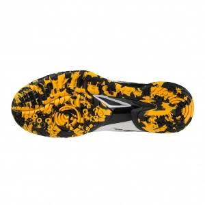 Giày cầu lông Mizuno Wave Fang Zero 2 - Trắng Đen Vàng chính hãng