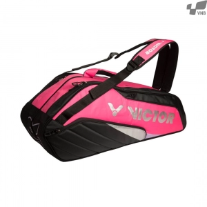 Túi cầu lông Victor 8208 QC đen hồng chính hãng