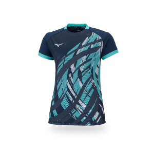 Áo Cầu Lông Mizuno VM1010 Nữ - Xanh Đen - Size: Xl