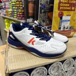 Giày cầu lông Kawasaki 3307 - Trắng Xanh Xách Tay - Size: 41
