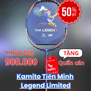 Vợt cầu lông Kamito Tiến Minh Legend Limited 2023 - Navy cam chính hãng - Size: 3U5