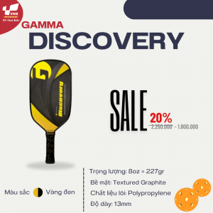 Vợt Pickleball Gamma Discovery Vàng chính hãng