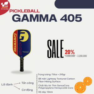Vợt Pickleball Gamma 405 Xanh vàng chính hãng
