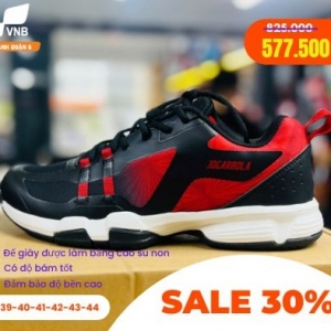 Giày Pickleball Jogarbola JG-220822 - Black Red chính hãng - Size: 42
