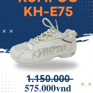 Giày cầu lông Kumpoo KH-E75 trắng chính hãng - Size: 38