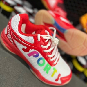 Giày cầu lông Lefus L016 - Trắng Đỏ - Size: 40