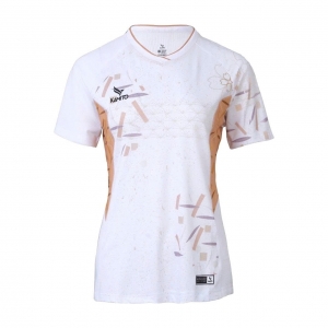 Áo cầu lông Kamito Hanabi KMAH240350F nữ - Trắng chính hãng - Size: 2XL
