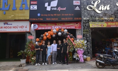 Tưng bừng khai trương shop cầu lông Pleiku, Gia Lai - VNB Sports khuyến mãi lên đến 50%