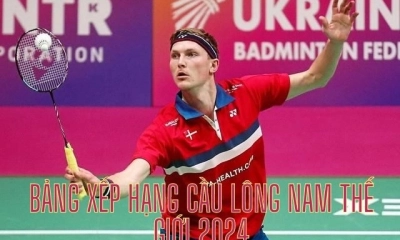 Bảng xếp hạng cầu lông nam thế giới, cập nhật mới nhất 2025