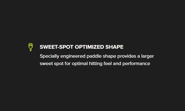 SWEET - SPOT OPTIMIZED SHAPE