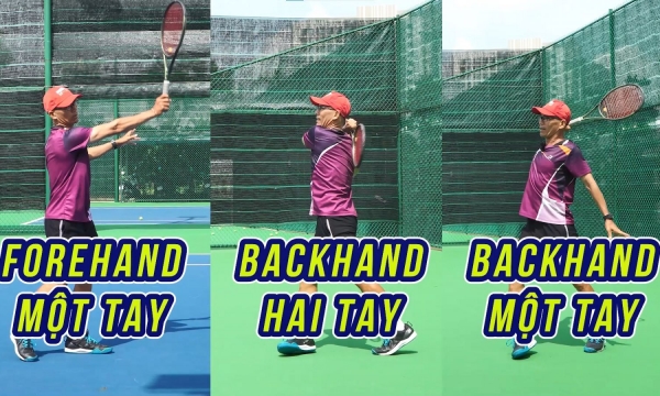 Hướng dẫn thực hiện kỹ thuật Forehand Tennis và kỹ thuật Backhand Tennis đơn giản, dễ hiểu