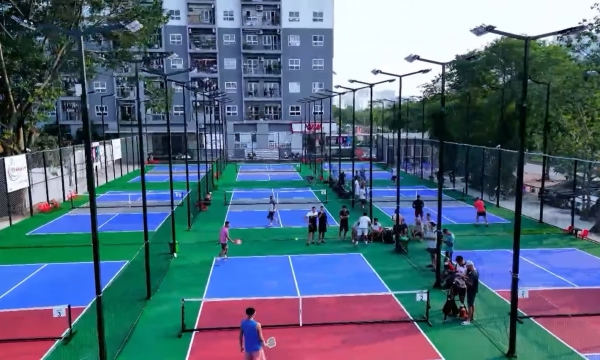 Review sân Pickleball 163 Trần Hoà đẹp, chất lượng và quy mô tại quận Hoàng Mai, Hà Nội