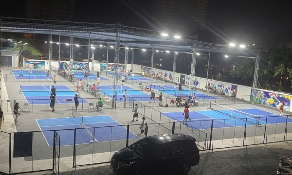 Review sân Pickleball Đền Lừ chất lượng và quy mô tại quận Hoàng Mai, Hà Nội