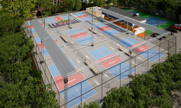 Khám phá sân Pickleball Fun&Fit chất lượng và quy mô tại quận Cầu Giấy, Hà Nội