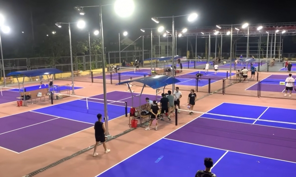 Khám phá sân Pickleball Water Tower chất lượng và quy mô lớn tại quận Long Biên, Hà Nội