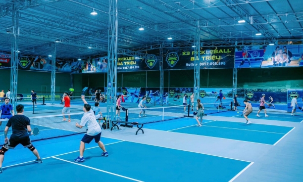 Khám phá sân Pickleball X3 Bà Triệu đẹp, chất lượng và uy tín tại phường Đông Thọ, TP. Thanh Hoá