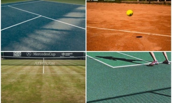 Các loại sân tennis tiêu chuẩn và sự khác biệt giữa chúng.
