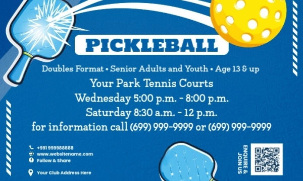 Tổng hợp những mẫu pickleball banner phổ biến nhất hiện nay
