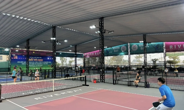 Khám phá sân Riverbay Pickleball Vĩnh Phúc chất lượng cao