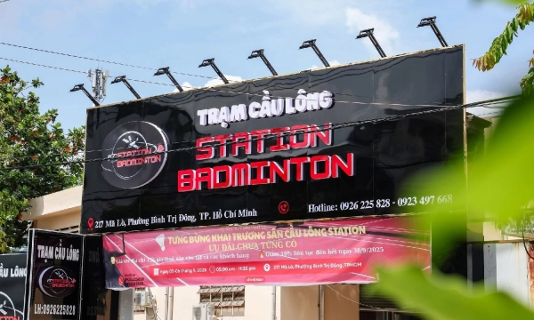 Review sân cầu lông Station Badminton - Cụm sân hiện đại, chất lượng tại Bình Tân