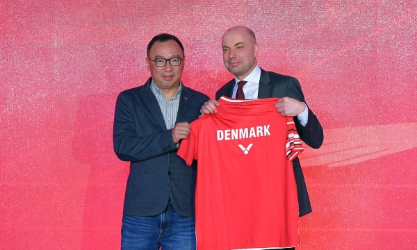 Thương hiệu cầu lông Victor chính thức gia hạn hợp đồng với đội tuyển Đan Mạch đến năm 2029