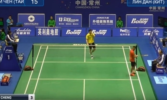 Trận đơn nam giữa Lin Dan vs Cheng Po Wei