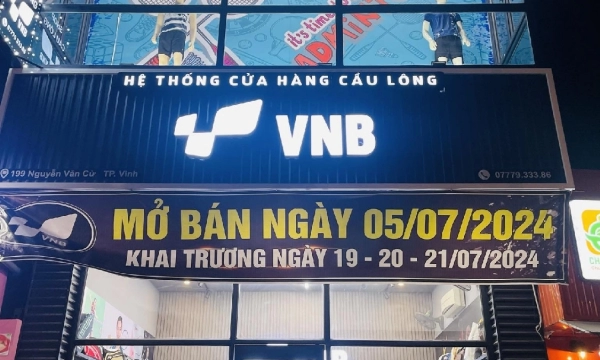 Khai trương cửa hàng cầu lông VNB TP. Vinh, Tỉnh Nghệ An với vô vàn ưu đãi vô cùng hấp dẫn