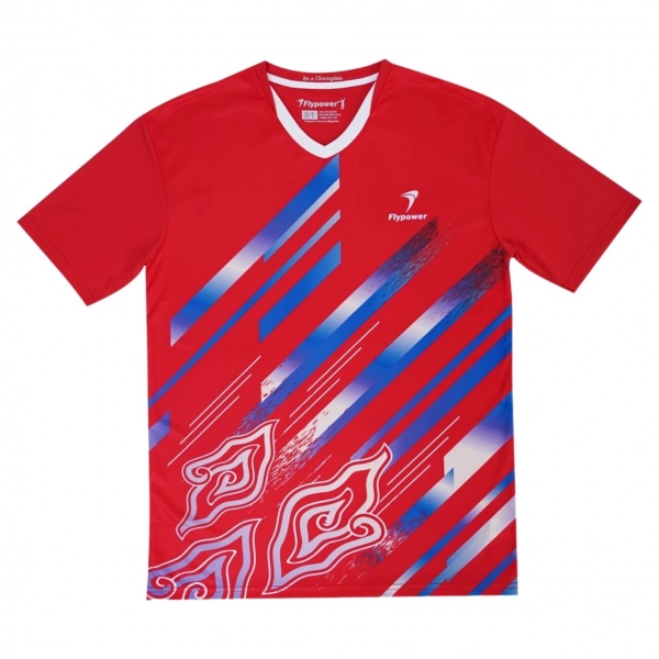 Áo cầu lông Flypower Mandalawangi 11 Jersey - Red chính hãng