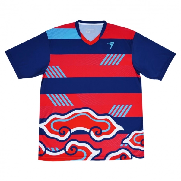Áo cầu lông Flypower Mandalawangi 12 - Navy/Red chính hãng