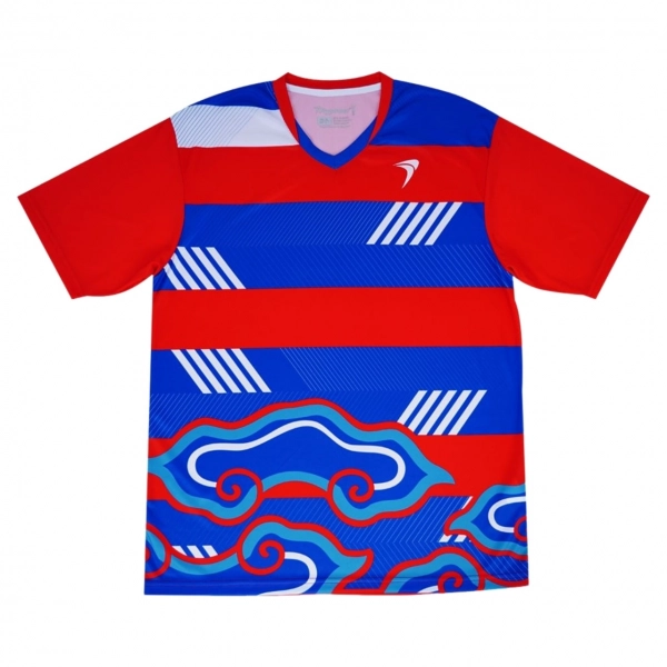 Áo cầu lông Flypower Mandalawangi 12 - Red/Navy chính hãng
