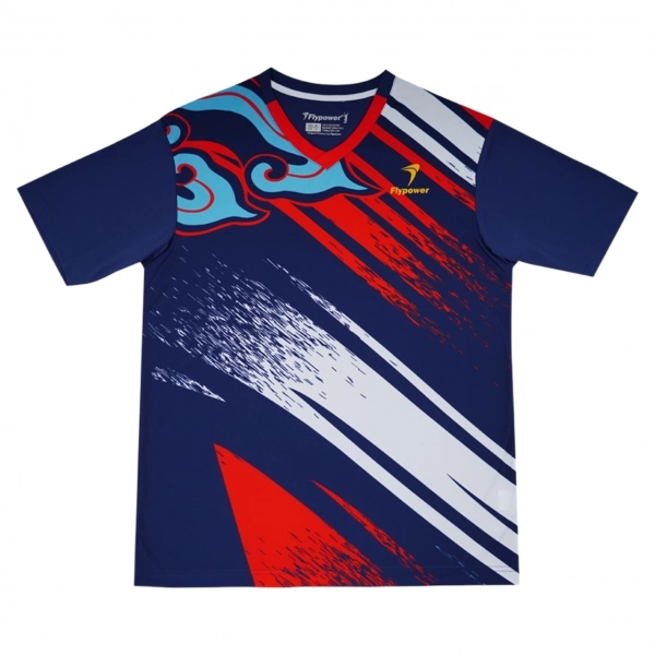 Áo cầu lông Flypower Mandalawangi 13 - Navy/Blue chính hãng