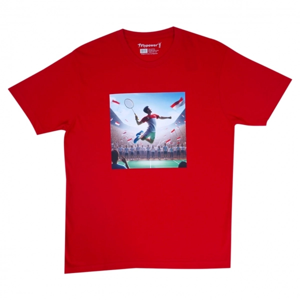 Áo cầu lông Flypower T-Shirt 02 - Red chính hãng