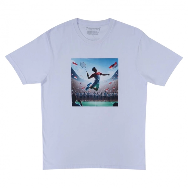 Áo cầu lông Flypower T-shirt 02 - White chính hãng