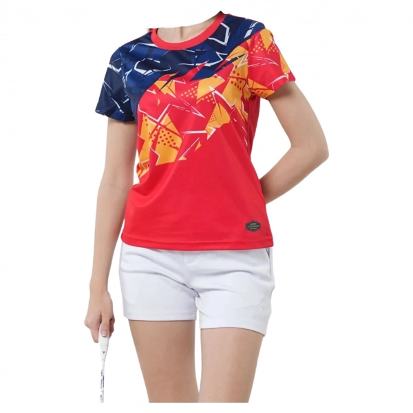 Áo cầu lông Kaiwin Robust nữ - Đỏ chính hãng